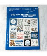 340 More Mini Messages Cross Stitch Designs by Dale Burdett Book 2 Vintage - $208.20 MXN