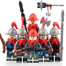 6pcs/set Ancient China The Ming Dynasty Soldiers Custom Minifigures Toy - £12.59 GBP