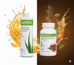 Herbalife Herbal Tea Concentrate Original Flavor 3.6Oz &amp; Mango Aloe Pint... - $129.21 CAD
