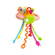 Montessori Sensory Duck Toys Silicone Pull String Toys Baby Activity - £11.24 GBP