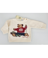 VTG Polo Ralph Lauren Bear Boat Truck Toys Knit Sweater Beige Baby Boy 6-9M - £46.92 GBP