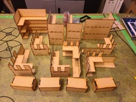 Wood Terrain Scenery Ruins Compatible With WTC  - $56.57