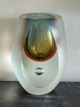 Vintage Murano Sommerso Seguso Flavio Poli Teardrop Art Glass Vase - $494.01