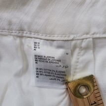 Charter Club Women's White Cotton Blend Rear Slit Denim Skirt Sz 10 (32W × 22L) image 6