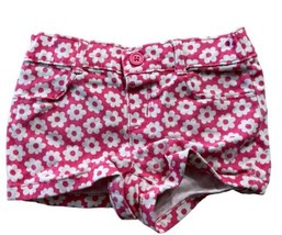 Gymboree Girls Size 2T Shorts Floral Design Pink White Flowers - £7.07 GBP