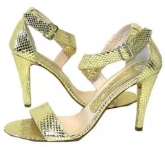 FORNARINA Leather SHOES Size: 11 (EUR 41) (UK 7) NEW Gold Snake ITALY - £157.90 GBP