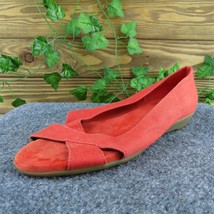 Aerosoles Silver Platter Women Flat Shoes Orange Fabric Slip On Size 8 Medium - £19.42 GBP
