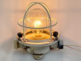 Yellow Maritime Salvaged Passageway Bulkhead Lights  Navigation Light Na... - $98.01