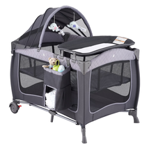 Unisex Portable Baby Play Yard Include Wheels, Canopy, Changing Table fo... - $2,573.00 MXN