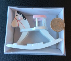1/12 scale Hobby Horse Dollhouse Miniatures Rocking Horse/BB Room Toys F... - £5.95 GBP