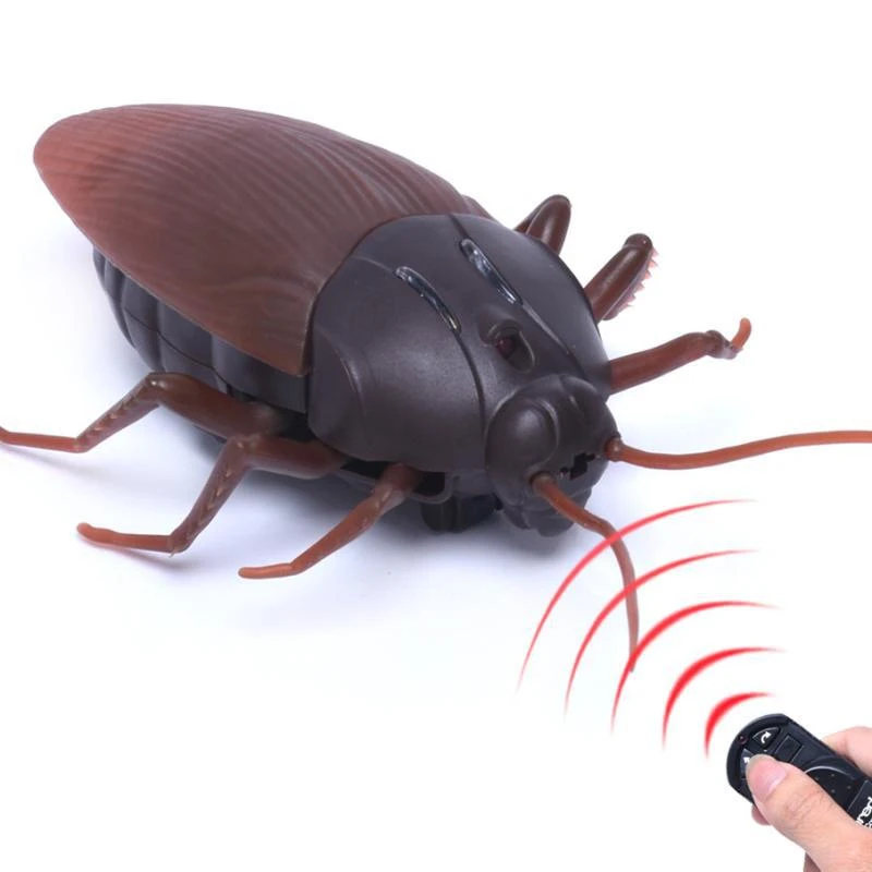 Funny Simulation Infrared Remote Control Prank Insect RC Cockroach Gag Toy for - £13.18 GBP+