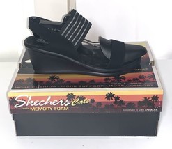 Skechers Womens Size 8 Wide Black - $27.21