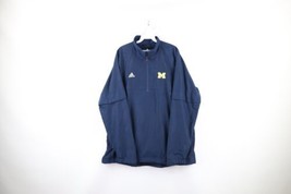 Adidas Mens Large Team Issued University of Michigan Football Pullover Jacket - £50.64 GBP