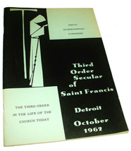 1962 Third Order Secular of Saint Francis Detroit October Booklet Life of Church - £12.57 GBP