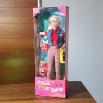 Barbie Mattel 1997 Limited Edition Coca-Cola Picnic Frisbee Cooler Soda Denim - £14.60 GBP