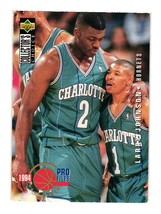 1994 Collector&#39;s Choice #206 Larry Johnson Charlotte Hornets - £2.66 GBP