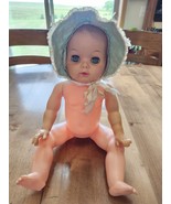 Vintage 60&#39;s UNEEDA Drink &amp; Wet Baby Doll Marked: U G V 19&quot;-21&quot; Blinking... - $50.00