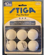 1 Pack Stiga White 40mm Regulation Table Tennis Balls (6) 2001 *NEW/Unus... - $227.89 MXN