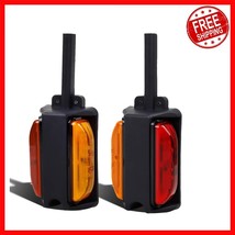 Durable LED Trailer Fender Lights - Amber &amp; Red - Fits Trailers Over 80&quot;... - $724.95 MXN