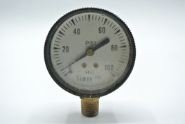 Simgo Air Pressure 100 PSI Gauge 6047 Ft Lauderdale USA Vtg 2 1/4&quot; - £15.37 GBP