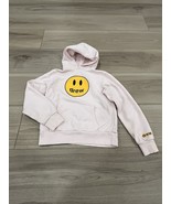 Drew House Mascot Hoodie Kids Youth 8 Pink Smiley Face Logo Pullover Swe... - $40.64 CAD