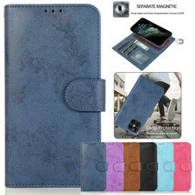 Leather Wallet Magnetic Flip cover Case For iPhone 11 12 Pro Max XS XR 78+ - £43.80 GBP
