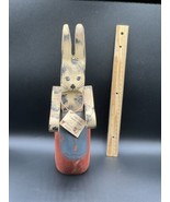 Vintage Folk Art &amp; Country Designs Wood Carved Rabbit    By: Phyllis A. ... - $39.27