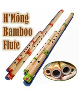 Vietnamese Bamboo H&#39;Mông Flute. Brocade Fabric. Best Quality. 440Hz. Key C - $745.83 MXN