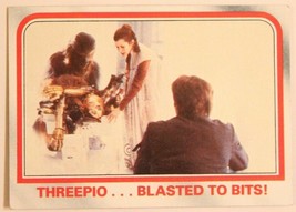 Vintage Empire Strikes Back Trading Card #83 Threepio Blasted To Pieces - £1.54 GBP