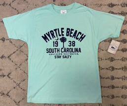 Spicy Tuna Myrtle Beach Seafoam Blue T Shirt Mens Size XL Stay Salty $45 D5 - £15.81 GBP