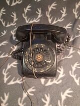 Vintage Western Electric Black Desk Telephone Rotary Dial Parts Repair U... - $222.73 MXN
