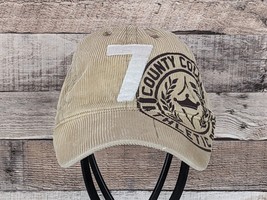 Place Athletic Dept. 18 Tan Corduroy #7 Cap Hat YOUTH Size 8-14 Adjustable - £13.46 GBP