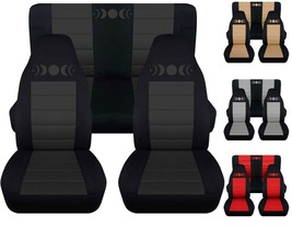 Front and Rear car seat covers fits Ford Mustang 1994-2004  Moon Phase design - $169.99