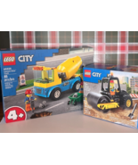 LEGO Lot of 2 Sets 60401Construction Steamroller &amp; 60325 Cement Mixer Tr... - $32.64