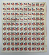 US Stamp Sheet Of 100 Red G Old Glory Postage Stamps USA United States 2... - £68.14 GBP