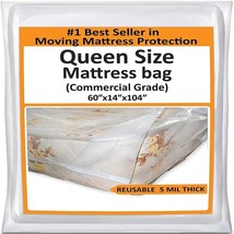Mattress Bags for Moving Queen -Mattress Storage Bag - 5 Mil Heavy-Duty - Thick - £28.85 GBP