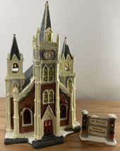 2009 Traditional Vintage Collection Three Steeple Victorian Church with ... - $34.95