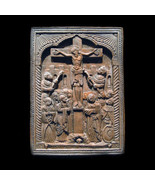 Crucifix Icon Christian Plaque Sculpture Replica Reproduction - £30.18 GBP