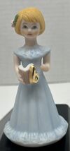 VTG Enesco Growing Up Birthday Girl Figurine Blonde Hair Age 6 Sixth Bir... - $7.61