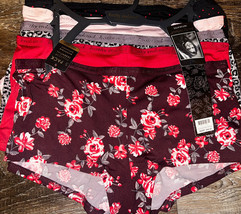 Kathy Ireland ~ Womens Boyshort Underwear Panties 5-Pair Polyester (A) ~ 1X - £20.77 GBP