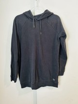 Volcom Lived In Washed Black Hoodie Sweatshirt Womens Medium Faded - £11.19 GBP