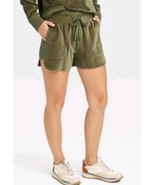 Women&#39;s  Large Mid-Rise Velour Shorts 3&quot; - JoyLab Olive Green - $21.86 CAD