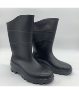 Rubber Boots Mens 7 Womens 9 Black Rain Mud Farm Garden Waterproof Made ... - $25.23