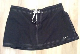 Nike Dri Fit Golf Tennis Activewear Black Pull On Skort Skirt Women&#39;s Large - £15.69 GBP