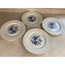 Vintage Royal Blue Ironstone Wedgewood &amp; Co. England  10&quot; Dinner Plates Lot Of 4 - £14.78 GBP