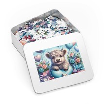 Jigsaw Puzzle in Tin, Highland Cow, Personalised/Non-Personalised, awd-326 (30,  - £28.22 GBP+