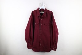 Vintage 90s Cabelas Mens Size XL Faded Heavyweight Canvas Button Shirt B... - $54.40