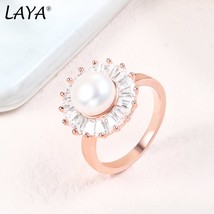 925 Sterling Silver Fashion Hot Sale Natural Freshwater Pearl AAAAA Zirc... - £24.58 GBP