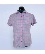 Kathmandu driMOTION Plaid Button Up Slim Fit T-Shirt - Size 12 - $24.75