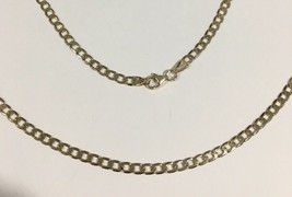 10k Yellow Gold Cuban Link Necklace Chain 20&quot;  3.5mm - £269.98 GBP